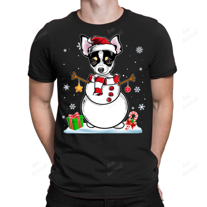 Chihuahua Dog Santa Snowman Christmas Funny Xmas 219