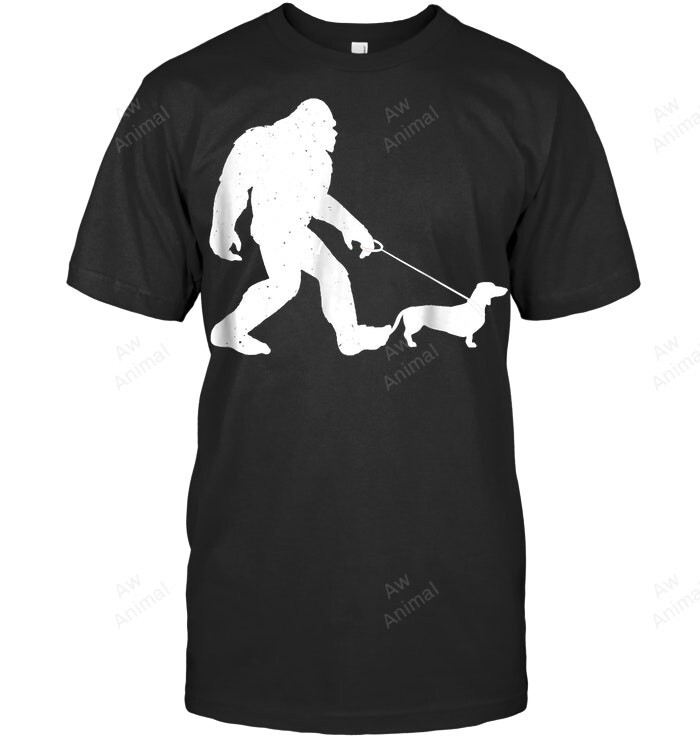Bigfoot Walking Dachshund Funny Wiener Dog