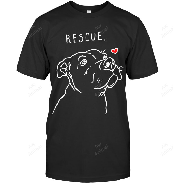 Rescue Love Pitbull Drawing