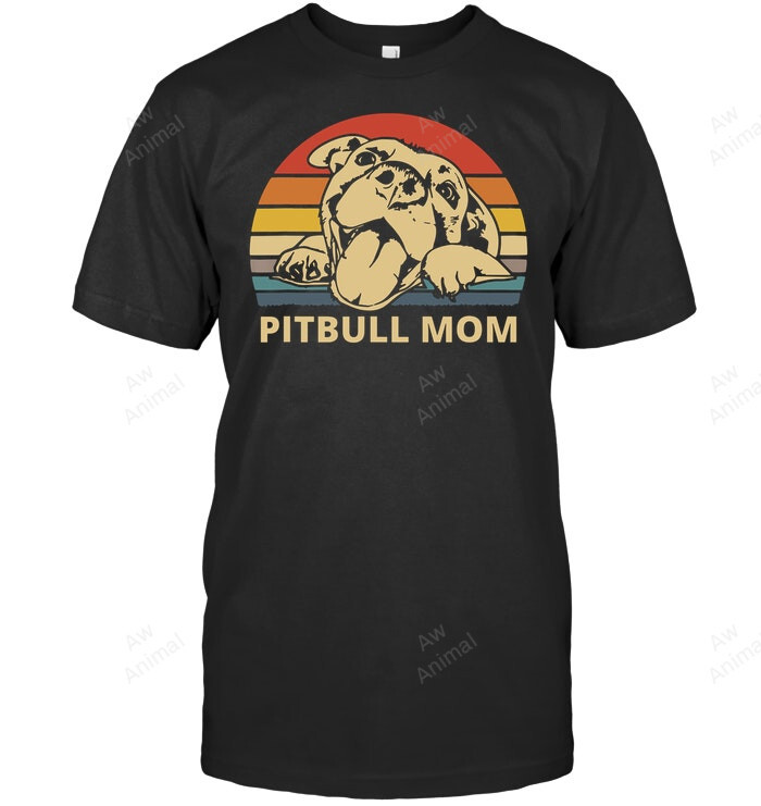 Pitbull Mom With Cute Pitty Face Funny Pitbull Mom
