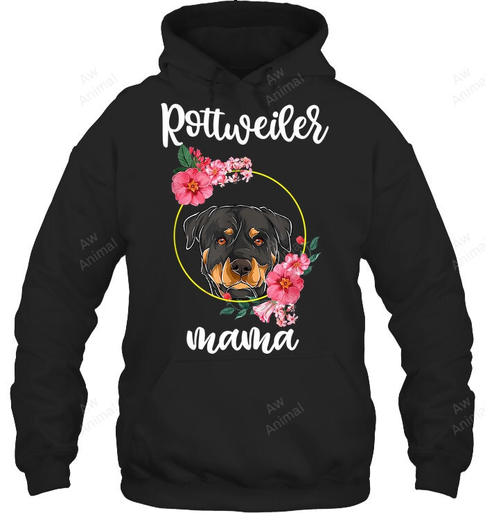 Rottie Rottweiler Mama Floral Mothers Day Dog Mom