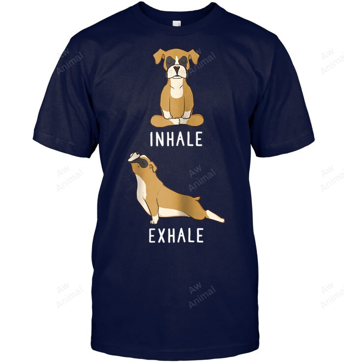 Funny Inhale Exhale Boxer Dog