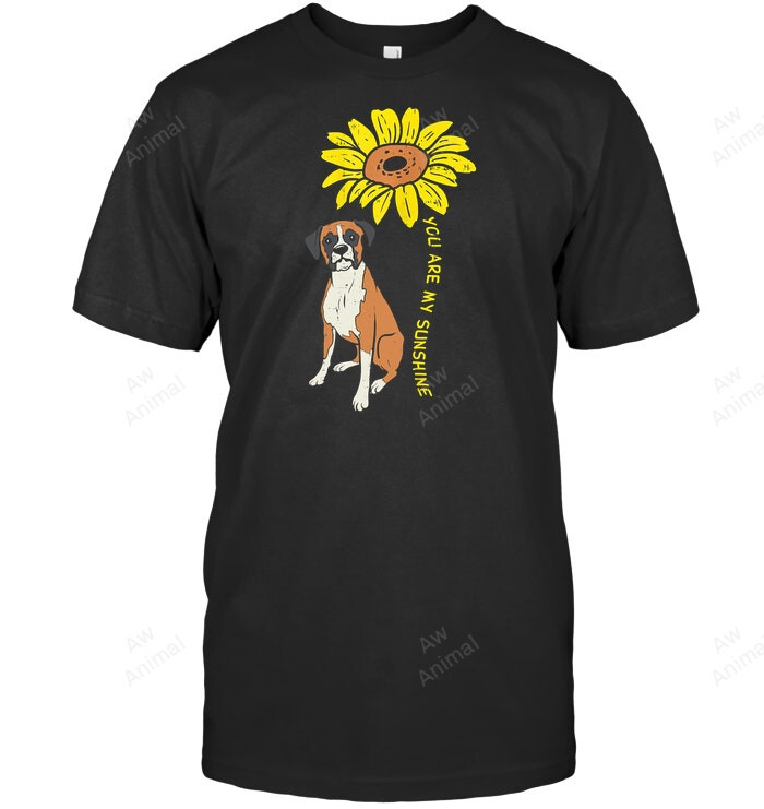 Sunflower Sunshine Boxer Animal Pet Dog Girls