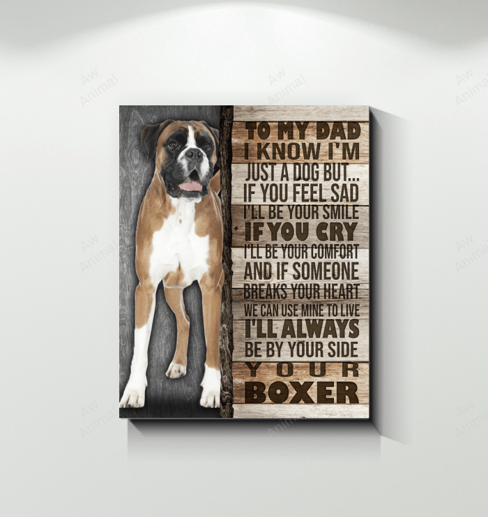 Boxer Canvas To My Dad