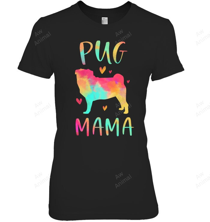 Pug Mama Colorful Pug Dog Mom