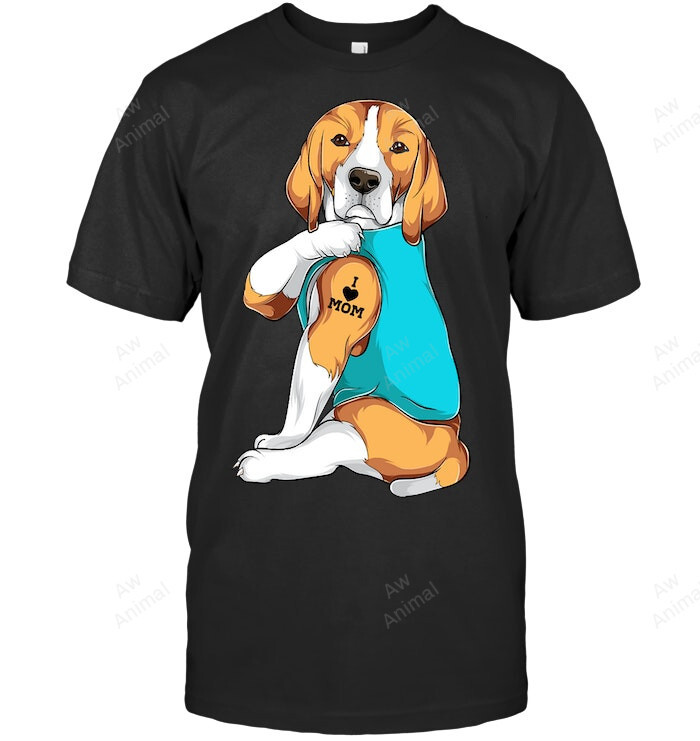 Beagle I Love Mom Apparel Dog Mom Pullover
