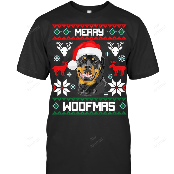 Rottweiler Merry Woofmas Christmas Dog Rottie