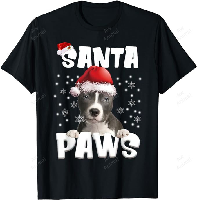 Funny Blue Nose Pitbull Christmas Lights Tree Dog Lover Xmas