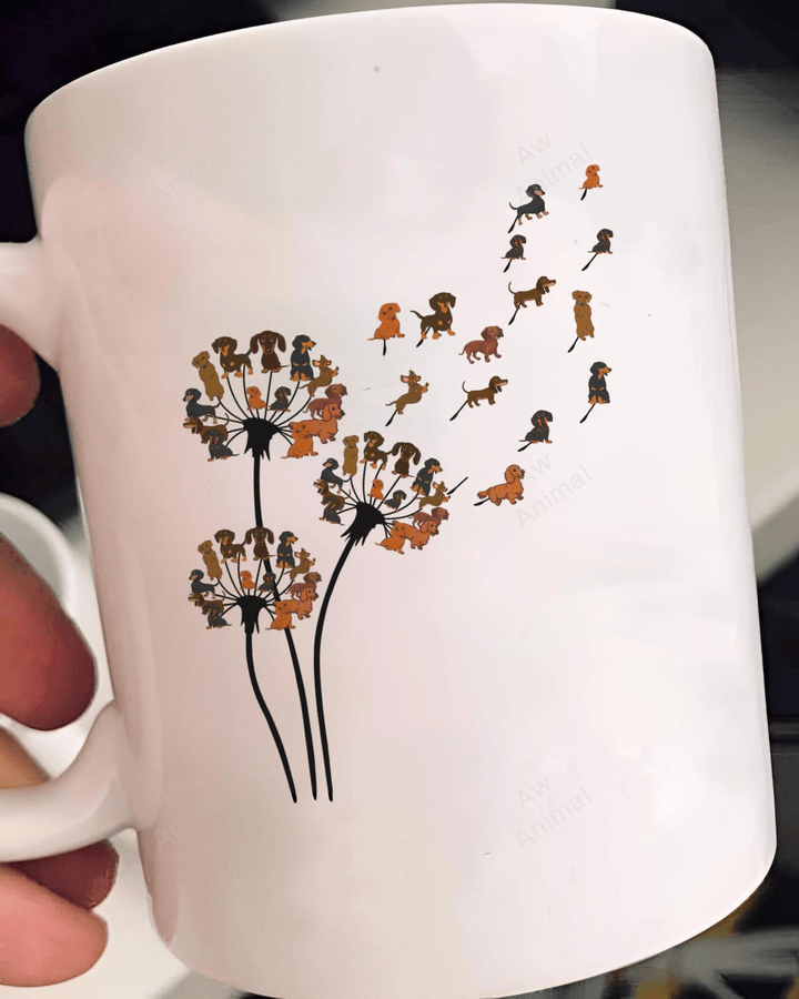 Dandelion Dachshund Mug