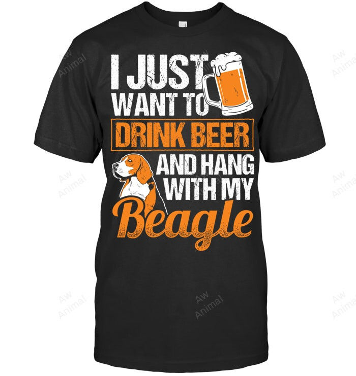 Pet Dog Lover Drink Beer Hang With My Beagle