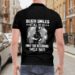 Death Smiles Veteran Polo Shirt, All Over Print Shirt, Jacket, Cap