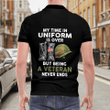 My Time In The Uniform Veteran Polo Shirt, All Over Print Shirt