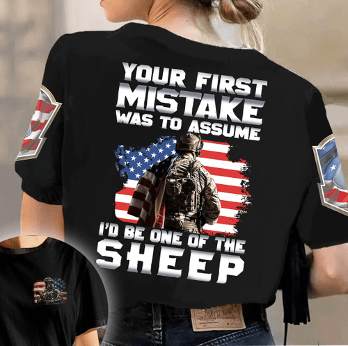 Your First Mistake Was To Assume Veteran All Over Print Shirt