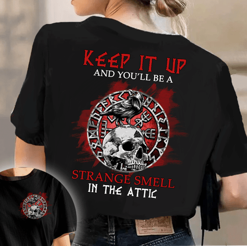 Keep It Up Skull All Over Print Shirt