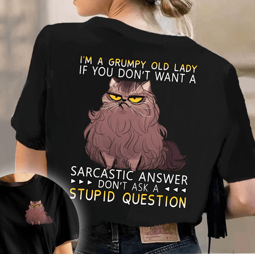 I'm A Grumpy Old Lady Cat All Over Print Shirt