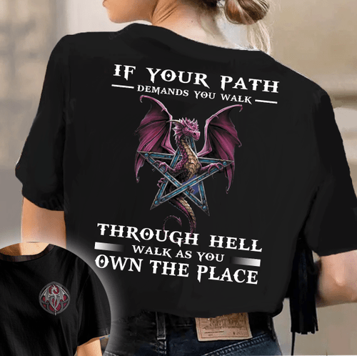 If Your Path Dragon All Over Print Shirt