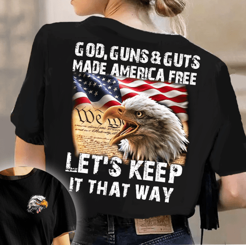 God, Gun & Cuts All Over Print Shirt