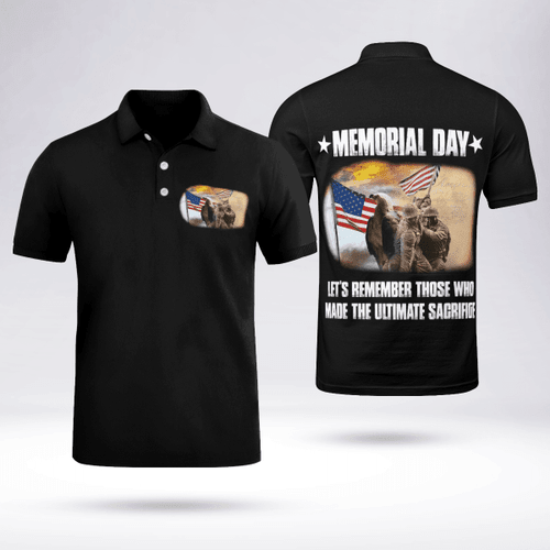 Memorial Day Veteran Polo Shirt, All Over Print Shirt