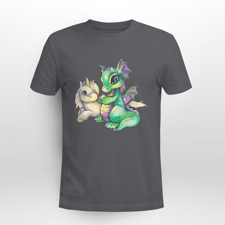 Unicorn And Dragon Cute shirt