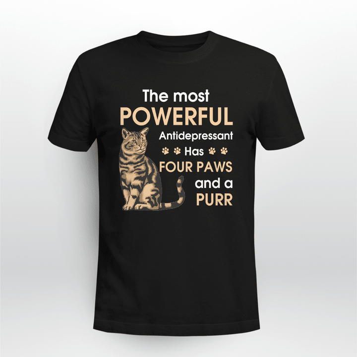 The Most Powerful Anitidepressant Cat Shirt