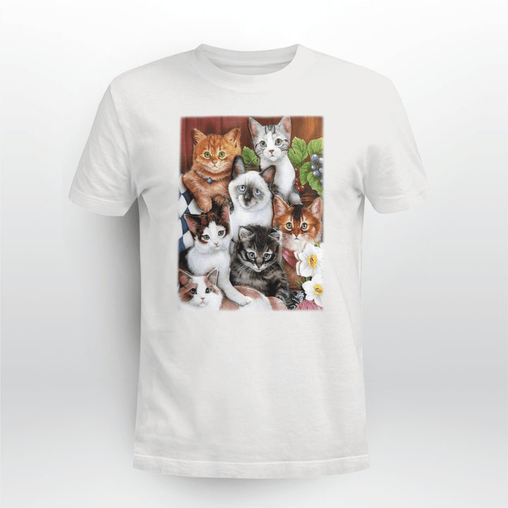 Multiple Cat Colourful Shirt