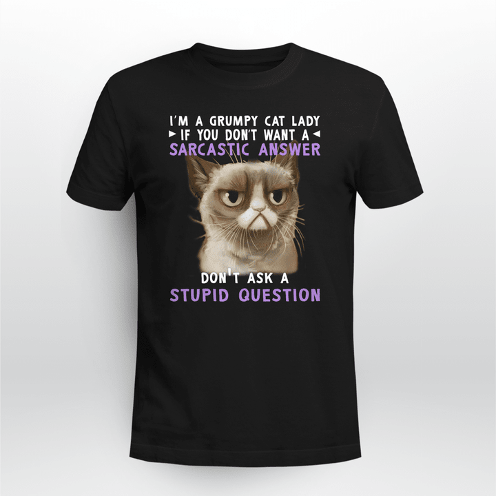 Don't Ask Stupid Question Cat Shirt