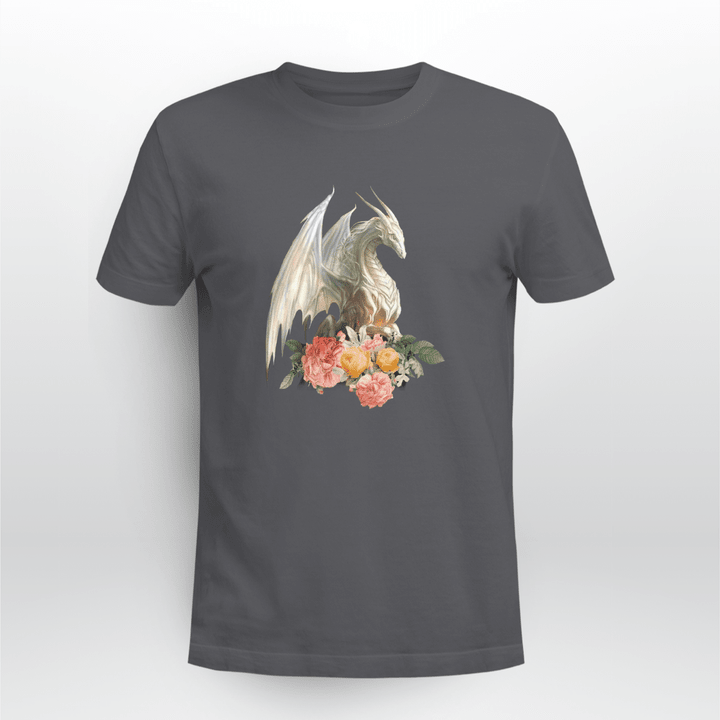 Dragon With Coloful Roses Shirt