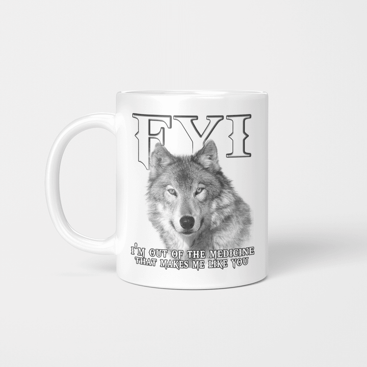FYI Wolf Mug