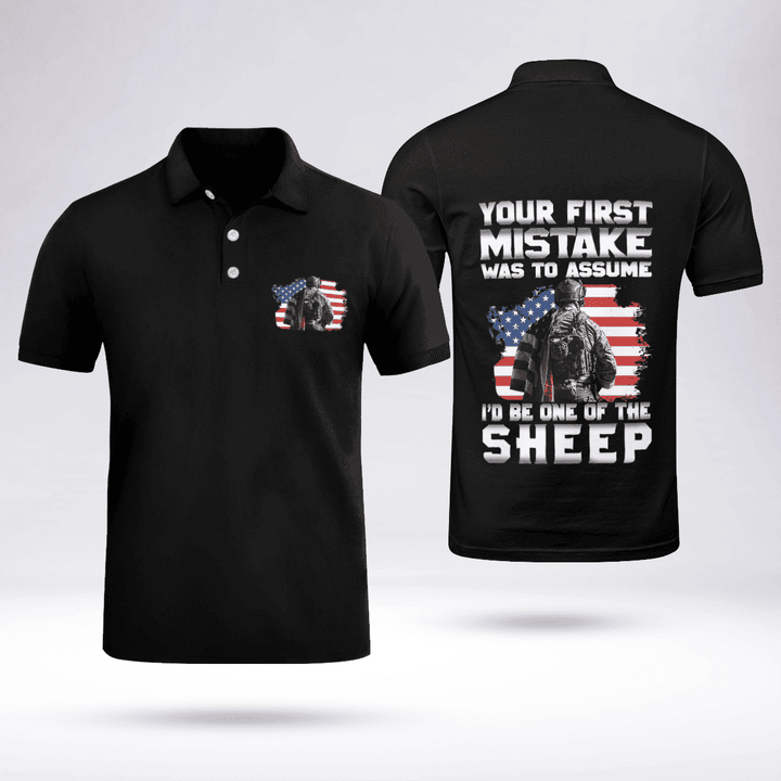You First Mistake Veteran Polo Shirt, All Over Print Shirt