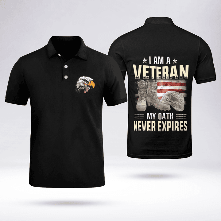 I Am A Veteran Polo Shirt, All Over Print Shirt
