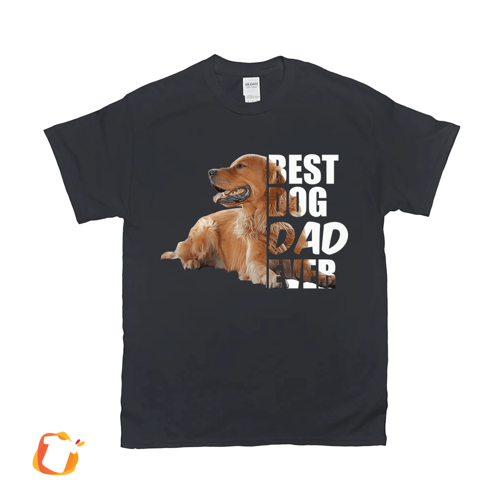 2D Best Dog Dad Custom Pet T-shirt