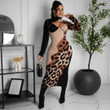Sexy Leopard Print Dress Trendy Fashion Women's Wear