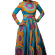 African Ethnic Style Digital Printed Dress
