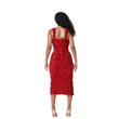 Sequined Skinny Sheath Suspender Women's Dress