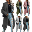 Sweater Solid Color Loose Cardigan Large Long Style Knitwear Coat Top