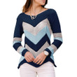 Women's Striped Sweater Loose Long Sleeve Top