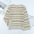 Curve Striped Sweater Women's Loose Round Neck Long Sleeve Top Women