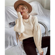 Patchwork Sweater Pullover Thick Thread Idle Style Coat Loose Women