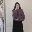 Women's Korean Loose Sweater Idle Style Pullover Knitted Top
