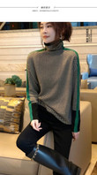 Striped Turtleneck Sweater Women's Slimming Small Long Sleeves Inner Wear Bottoming Shirt