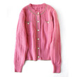 Knitted Cardigan For Women Socialite Style Long Sleeve Sweet Slimming Sweater