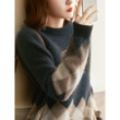 Autumn Red Life Top European Goods Western Style Cotton Cashmere Sweater For Women