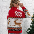 Knitted Sweater Women's Christmas Elk Long-sleeved Support Customization