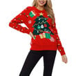 Halloween Large Size Sweater Women's Christmas To Map And Sample