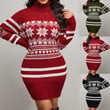 Casual Turtleneck Christmas Long Sleeve Woolen Women's Sweater