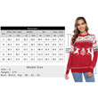 Christmas Brocade Sweater Printed Elk Parent-child Reindeer For Women
