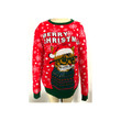 Christmas Knitted Sweater Snowflake Jacquard Red Loose