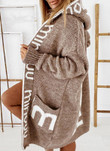 Women's Knitwear Fashion Mid-length Sweater Cardigan