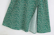 Summer Fashion All-match Printed Midi Skirt Loose Long Sleeve Split Dress Evening Dresses