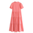Summer Women's Long Stitching Midi Skirt Dress Evening Dresses